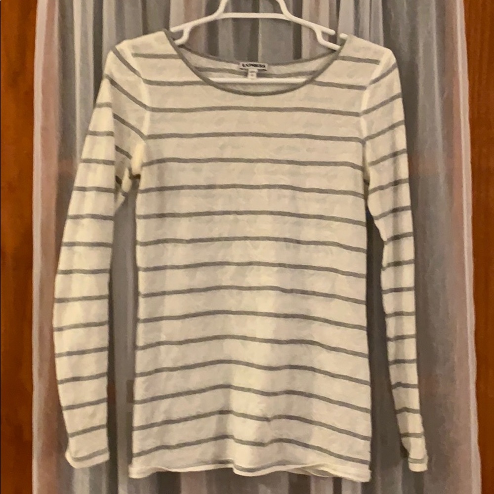 Sheer fitted white shirt